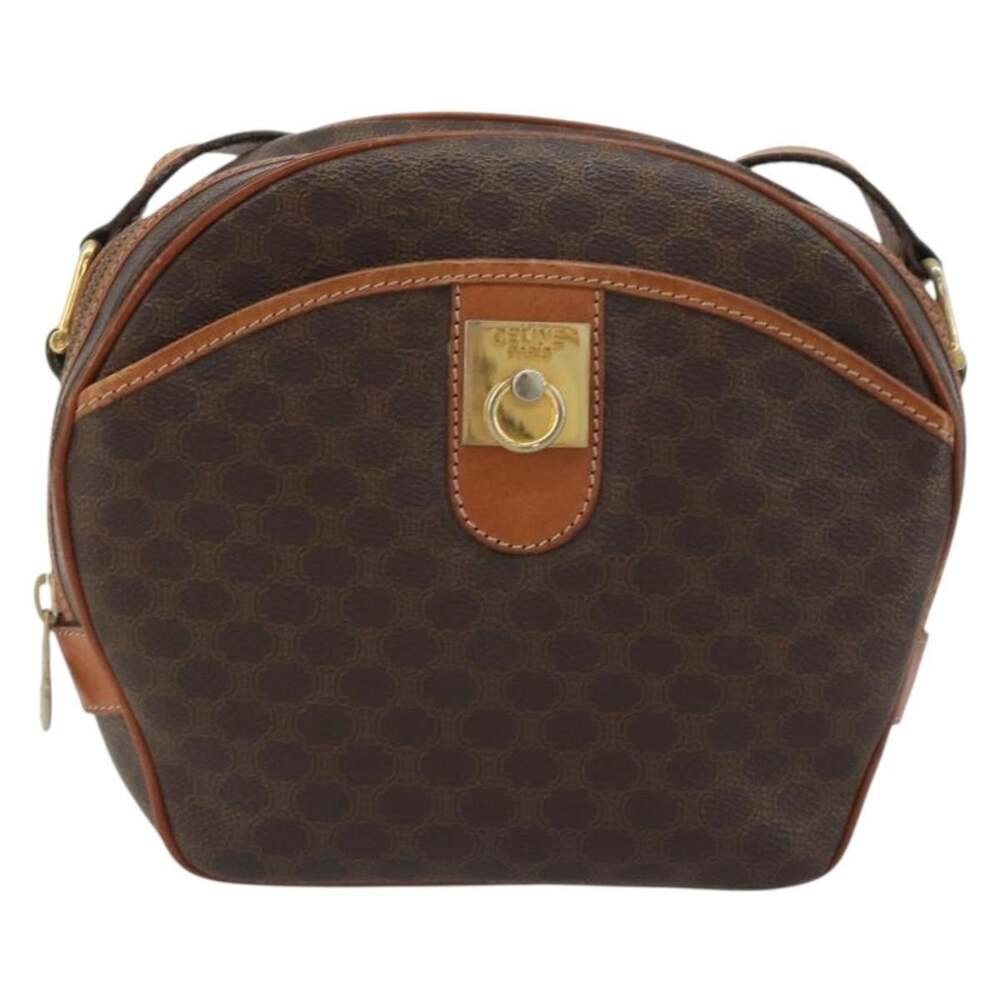 Celine Macadam Shoulder Bag Brown